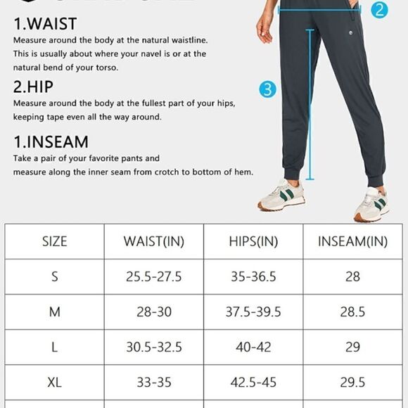 Gradual White Jogger Track Pant Zipper Pockets Tapered Running Sweatpants Lounge - Picture 15 of 15